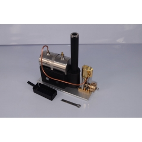 MicrocosmQ1 Vertical steam engine model with the Boiler