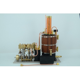 Twin Cylinder Marine Steam Engine With Vertical boiler+ Tank