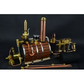 Twin Cylinder Marine Steam Engine With Horizontal boiler+ Tank Q